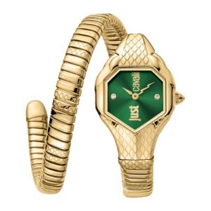 Đồng Hồ Just Cavalli Nữ Chính Hãng JC1L190M0045 Snake Green Dial Ladies Watch