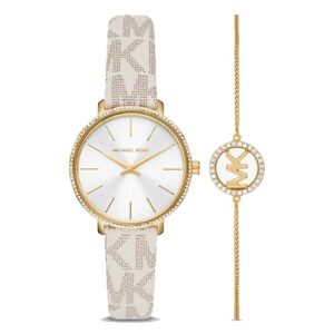 Đồng Hồ Michael Kors Chính Hãng Nữ MK1037 Pyper Quartz Crystal White Dial Ladies Watch