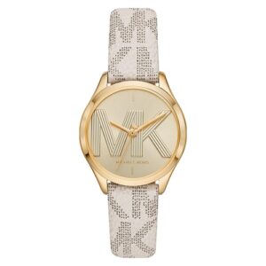Đồng Hồ Michael Kors Nữ Chính Hãng MK2861 Jaycie Three-Hand White Leather Ladies Watch