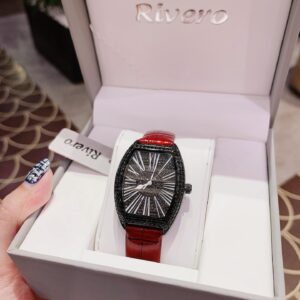 Đồng Hồ Rivero Nữ Chính Hãng Red Leather Ladies Watch