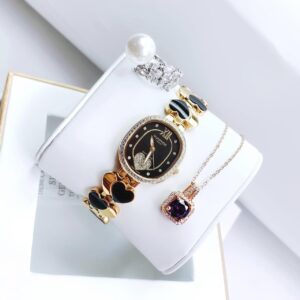 Đồng Hồ Sunrise Chính Hãng Nữ Gold Stainless Steel Ladies Watch