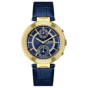 Đồng Hồ Versus by Versace Nữ Chính Hãng S79040017 Star Ferry Blue Leather Ladies Watch
