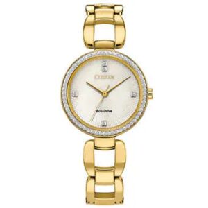 Đồng Hồ Citizen Chính Hãng Nữ EM1032-58A Crystal Stainless Steel Ladies Watch