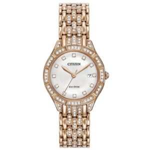 Đồng Hồ Citizen Chính Hãng Nữ EW2323-57A Silhouette Crystal Silver Dial Crystal Ladies Watch