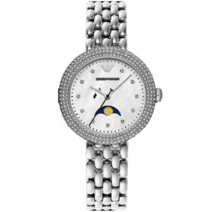 Đồng Hồ Emporio Armani Chính Hãng Nữ AR11461 Rosa Quartz Crystal White MOP Dial Ladies Watch