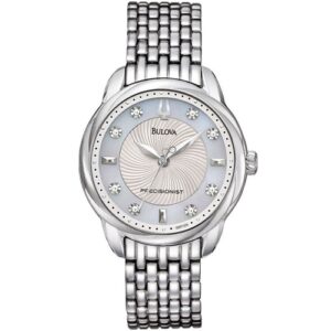 Đồng Hồ Bulova Chính Hãng Nữ 96P125 Precisionist Brightwater Mother of Pearl Ladies Watch
