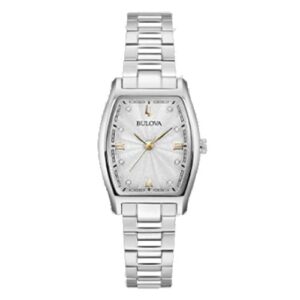 Đồng Hồ Bulova Nữ Chính Hãng 96P232 Diamond Stainless Steel Quartz Ladies Watch