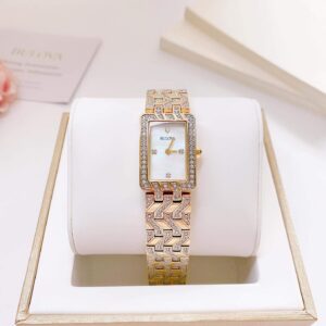 Đồng Hồ Bulova Nữ Chính Hãng 98L301 Diamond Stainless Steel Quartz Ladies Watch