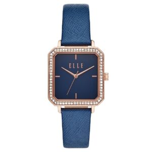 Đồng Hồ Elle Nữ Chính Hãng ELL25022 Blue Dial Leather Ladies Watch