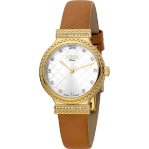Đồng Hồ Ferre Milano Chính Hãng Nữ FM1L149L0021 Brown Leather Ladies Watch