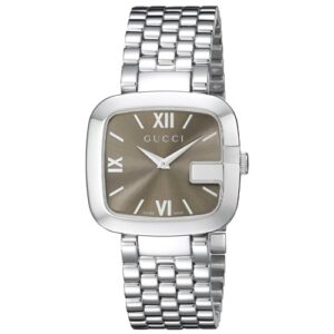 Đồng Hồ Gucci Chính Hãng Nữ YA125410 G-Gucci Brown Dial Stainless Steel Ladies Watch