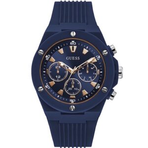 Đồng Hồ Guess Chính Hãng Nam GW0268G3 Poseidon Blue Silicone Men's Watch