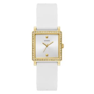 Đồng Hồ Guess Chính Hãng Nam U1369L1M White Square Analog Men's Watch