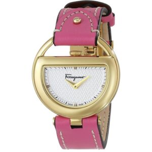 Đồng Hồ Salvatore Ferragamo Nữ Chính Hãng FG5050014 Half Moon Pink Leather Ladies Watch