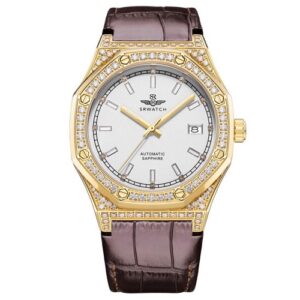 Đồng Hồ SRWatch Nam Chính Hãng SG99993.4602GLA Automatic Brown Leather Men's Watch