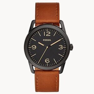 Đồng Hồ Fossil Nam Chính Hãng BQ2305 Ledger Three-Hand Brown Leather Men's Watch