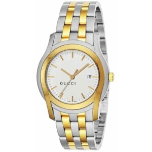 Đồng Hồ Gucci Chính Hãng Nam YA055216 5500 XL Two-Tone Steel Men's Watch
