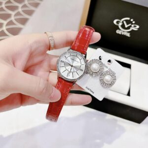 Đồng Hồ Anne Klein Nữ Chính Hãng Red Leather Ladies Watch