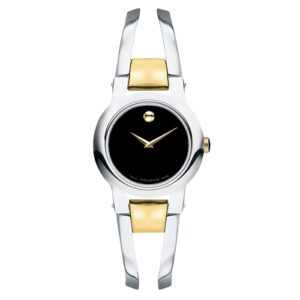 Đồng Hồ Movado Chính Hãng Nữ 0604760 Amorosa Two Tone Stainless Steel Bangle Bracelet Ladies Watch