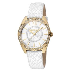 Đồng Hồ Roberto Cavalli Chính Hãng Nữ RC5L021L0025 Quartz White Leather Ladies Watch