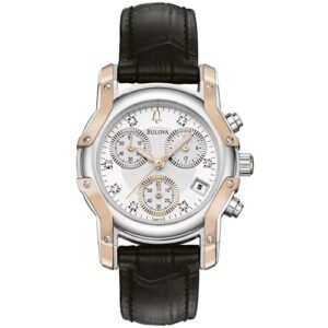 Đồng Hồ Bulova Nữ Chính Hãng 98P117 Wintermoor Diamond Silver White Dial Strap Ladies Watch