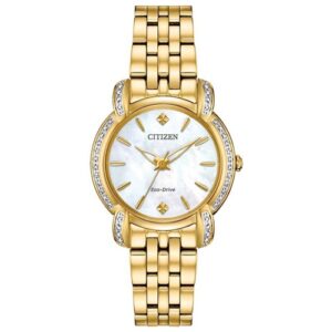 Đồng Hồ Citizen Chính Hãng Nữ EM0692-54D Jolie Eco-Drive Diamond Mother of Pearl Dial Ladies Watch