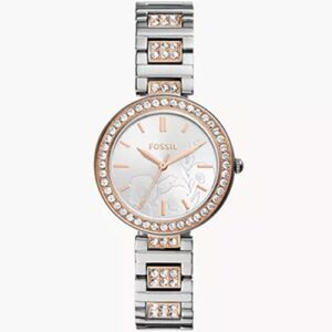 Đồng Hồ Fossil Nữ Chính Hãng BQ3877 Karli Three-Hand Two-Tone Stainless Steel Ladies Watch