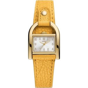 Đồng Hồ Fossil Chính Hãng Nữ ES5281 Harwell Three-Hand Medium Yellow Leather Ladies Watch