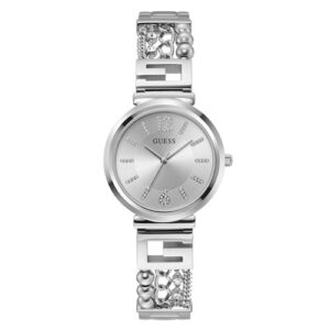 Đồng Hồ Guess Chính Hãng Nữ GW0545L1 Cluster Crystals Silver Stainless Steel Ladies Watch