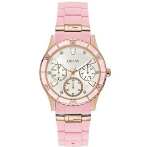 Đồng Hồ Guess Chính Hãng Nữ W1157L6 Pink Silicone Ladies Watch