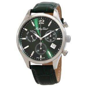 Đồng Hồ Mathey-Tissot Chính Hãng Nam H411CHALV Urban Chronograph Quartz Green Dial Men's Watch