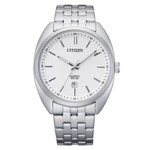 Đồng Hồ Citizen Chính Hãng Nam BI5090-50A Quartz White Dial Stainless Steel Men's Watch