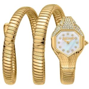 Đồng Hồ Just Cavalli Nữ Chính Hãng JC1L193M0025 Snake Mother of Pearl Dial Ladies Watch