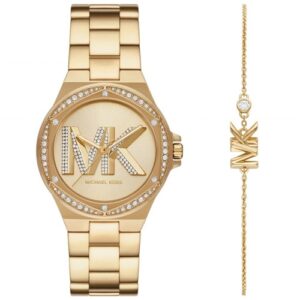 Đồng Hồ Michael Kors Chính Hãng Nữ MK1062SET Lennox Three-Hand Gold-Tone Stainless Steel Ladies Watch