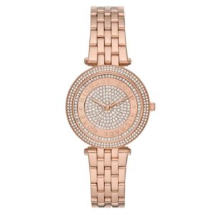 Đồng Hồ Michael Kors Chính Hãng Nữ MK4592 Darci Three-Hand Rose Gold-Tone Stainless Steel Ladies Watch
