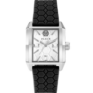 Đồng Hồ Philipp Plein Chính Hãng Nữ PWMAA0122 Plein Square Black Silicone Ladies Watch