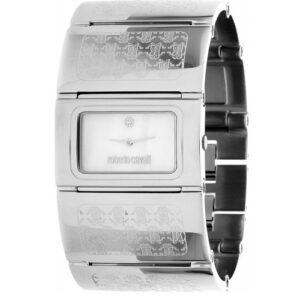 Đồng Hồ Roberto Cavalli Chính Hãng Nữ R7253117615 Pavon White Stone Rectangular Ladies Watch