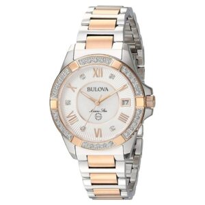 Đồng Hồ Bulova Chính Hãng Nữ 98R234 Marine Star Diamond White Mother of Pearl Dial Ladies Watch