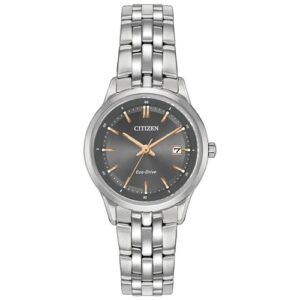 Đồng Hồ Citizen Chính Hãng Nữ EW2400-58H Sapphire Grey Dial Ladies Watch