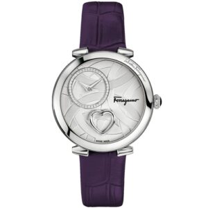 Đồng Hồ Salvatore Ferragamo Chính Hãng Nữ FE2130016 Cuore Silver Quartz Ladies Watch