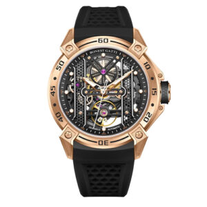 Đồng Hồ Bonest Gatti Chính Hãng Nam BG5805-A1 Black Silicone Men's Watch