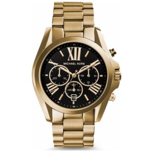 Đồng Hồ Michael Kors Nam Chính Hãng MK5739 Bradshaw Blair Gold Plated Chronograph Men's Watch