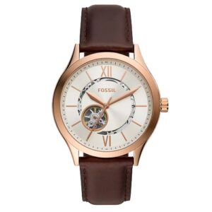 Đồng Hồ Fossil Nam Chính Hãng BQ2650 Fenmore Automatic Brown Leather Men's Watch