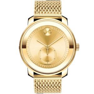 Đồng Hồ Movado Chính Hãng Nam 3600678 Bold Quartz Gold Dial Men's Watch