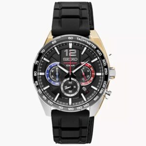 Đồng Hồ Seiko Chính Hãng Nam SSB347P1 Essentials Chronograph Quartz Black Dial Men's Watch