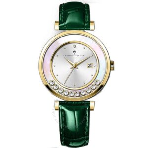 Đồng Hồ Christian Van Sant Nữ Chính Hãng CV3814 Bria Quartz Silver Dial Ladies Watch