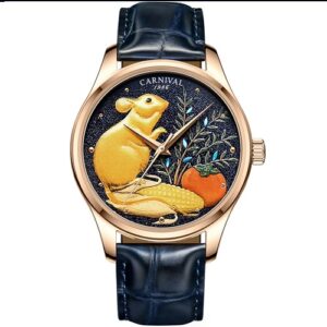 Đồng Hồ Carnival Chính Hãng Nam CNV515G6 Automatic Leather Men's Watch