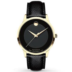 Đồng Hồ Movado Nam Chính Hãng 0607348 Classic Museum Automatic Black Dial Men's Watch