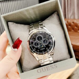 Đồng Hồ Guess Chính Hãng Nam Silver Tone Multifunction Men's Watch