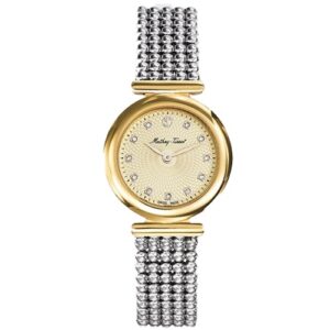 Đồng Hồ Mathey Tissot Chính Hãng Nữ D539BDI Allure Crystal Gold Dial Ladies Watch